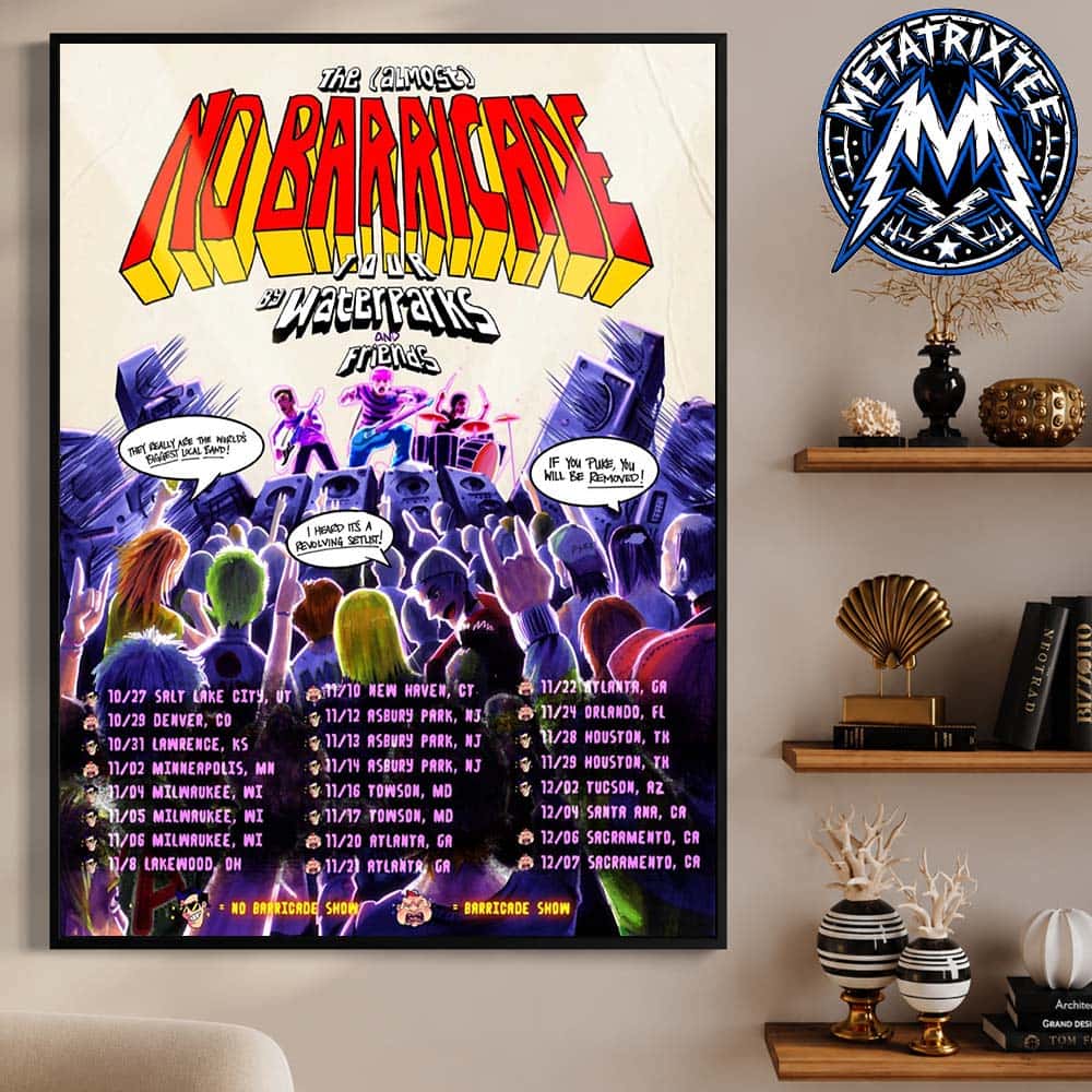 Waterparks 2026 live concert poster